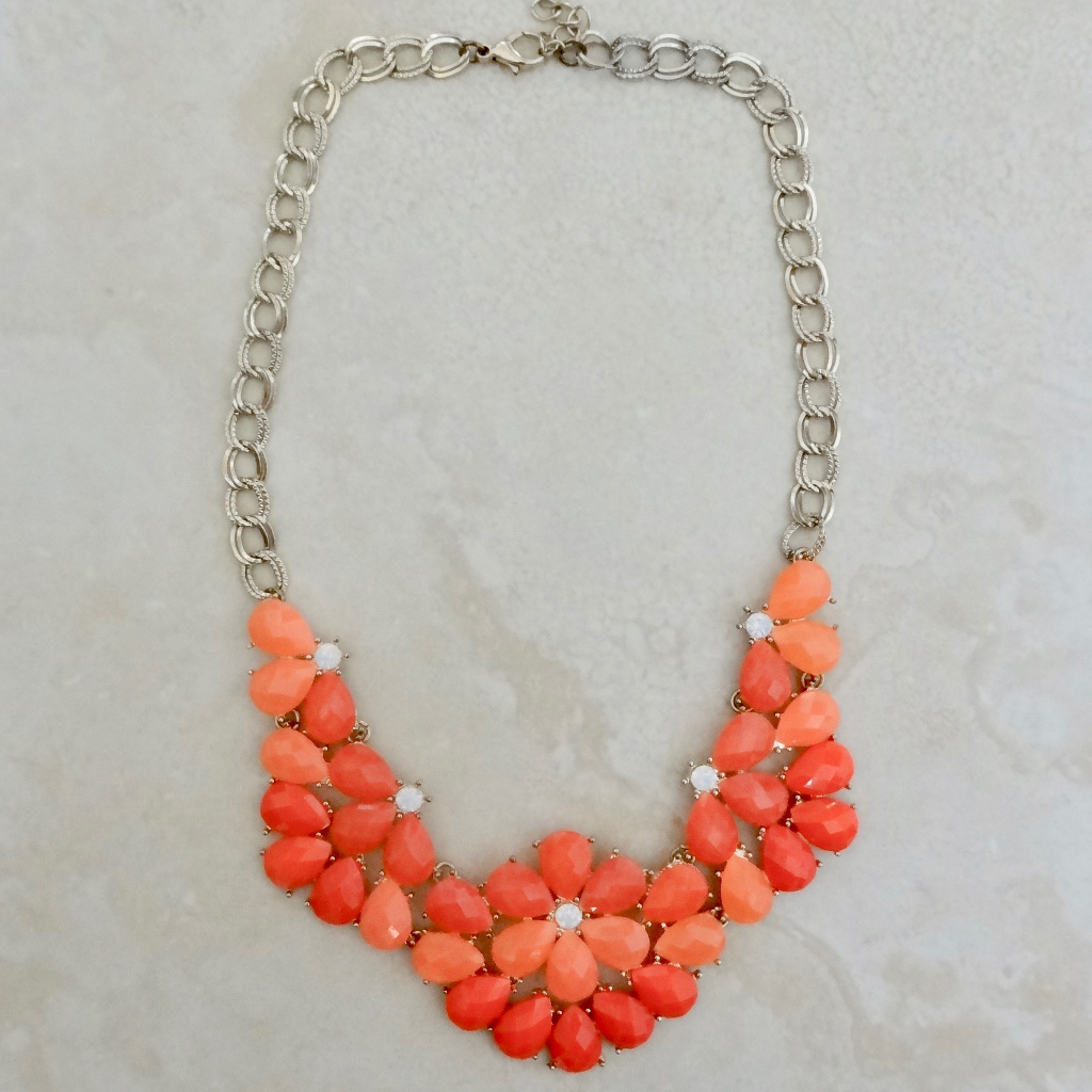 Francesca's Pink Flower Necklace